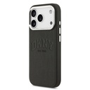 Apple iPhone 17 Pro Uyumlu Kılıf DKNY Orjinal Lisanslı M-safe Şarj Özellikli PU Deri Kabartmalı Kapak - 1