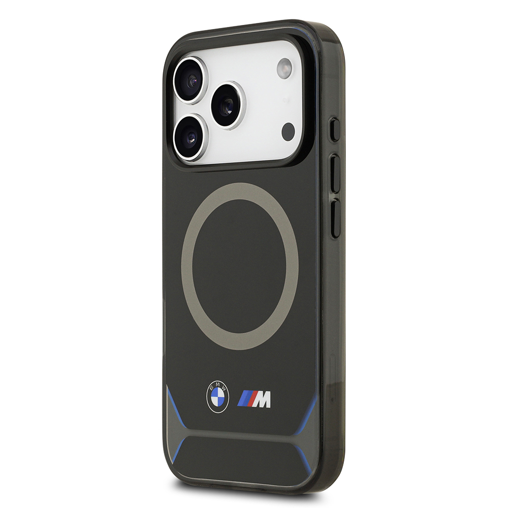 Apple iPhone 17 Pro Uyumlu Kılıf BMW Orjinal Lisanslı M-safe Şarj Özellikli Metal Buton Tasarımlı IML Baskılı M Dizayn Kapak - 1