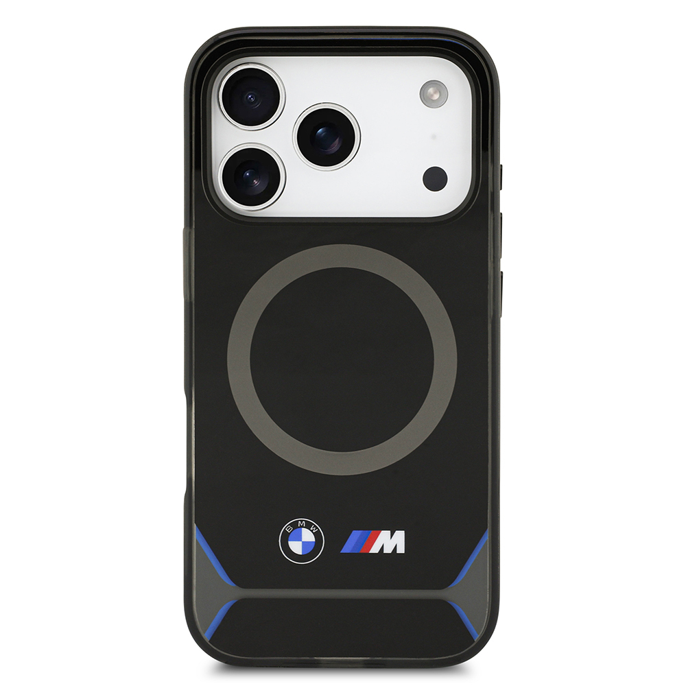 Apple iPhone 17 Pro Uyumlu Kılıf BMW Orjinal Lisanslı M-safe Şarj Özellikli Metal Buton Tasarımlı IML Baskılı M Dizayn Kapak - 2