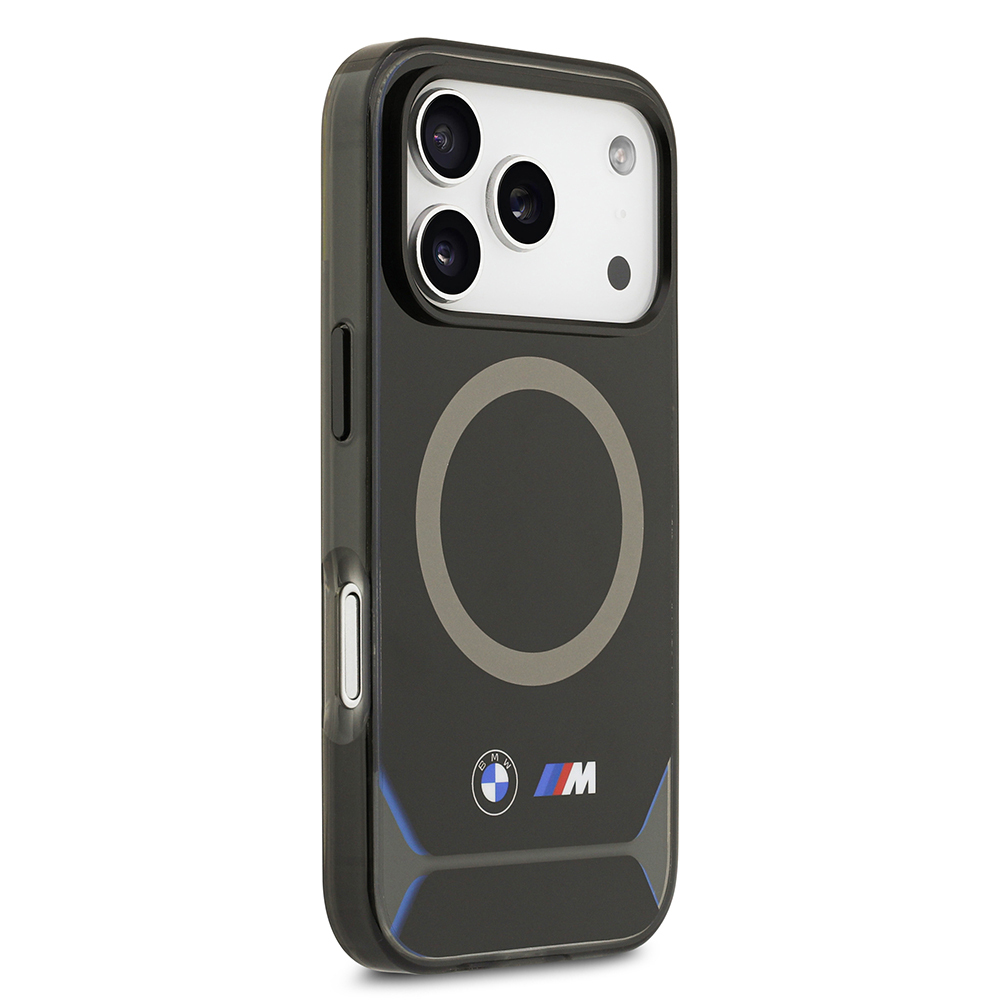 Apple iPhone 17 Pro Uyumlu Kılıf BMW Orjinal Lisanslı M-safe Şarj Özellikli Metal Buton Tasarımlı IML Baskılı M Dizayn Kapak - 3