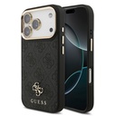 Apple iPhone 17 Pro Uyumlu Guess Orjinal Lisanslı 4G ve Yazı Logolu Kılıf + Ekran Koruyucu + Lens Koruyucu 3in1 Aksesuar Seti - 1