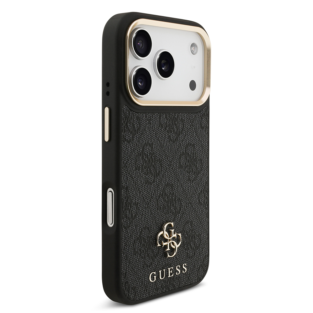 Apple iPhone 17 Pro Uyumlu Guess Orjinal Lisanslı 4G ve Yazı Logolu Kılıf + Ekran Koruyucu + Lens Koruyucu 3in1 Aksesuar Seti - 5