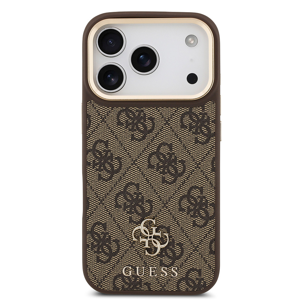 Apple iPhone 17 Pro Uyumlu Guess Orjinal Lisanslı 4G ve Yazı Logolu Kılıf + Ekran Koruyucu + Lens Koruyucu 3in1 Aksesuar Seti - 12