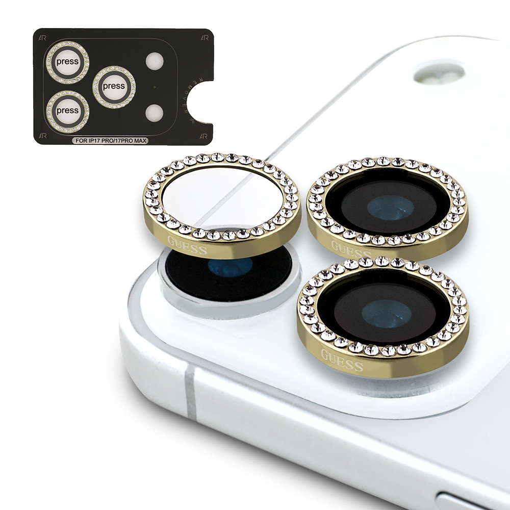 Apple iPhone 17 Pro Uyumlu Guess Orjinal Lisanslı 4G ve Yazı Logolu Kılıf + Ekran Koruyucu + Lens Koruyucu 3in1 Aksesuar Seti - 17