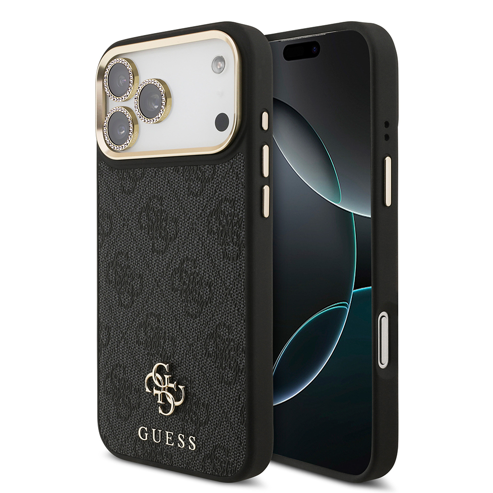 Apple iPhone 17 Pro Max Uyumlu Guess Orjinal Lisanslı 4G ve Yazı Logolu Kılıf + Ekran Koruyucu + Lens Koruyucu 3in1 Aksesuar Seti - 2