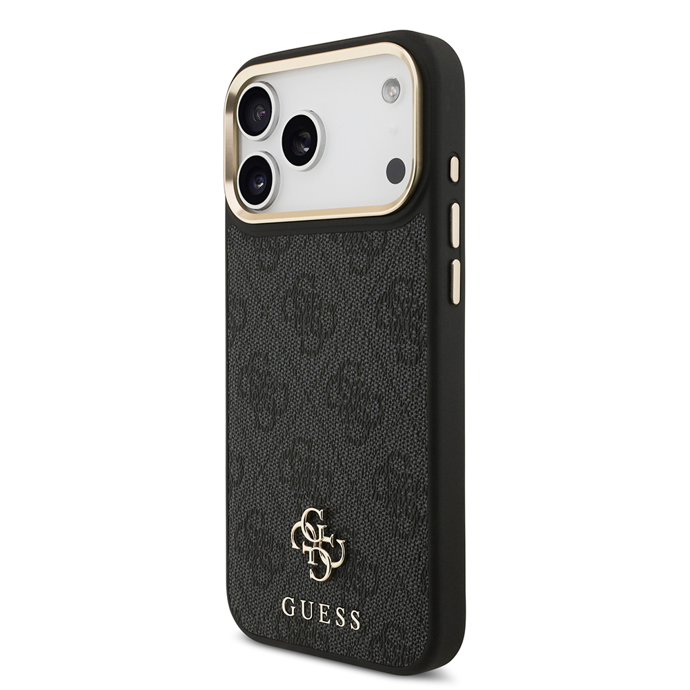 Apple iPhone 17 Pro Max Uyumlu Guess Orjinal Lisanslı 4G ve Yazı Logolu Kılıf + Ekran Koruyucu + Lens Koruyucu 3in1 Aksesuar Seti - 12