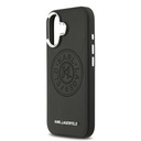 Apple iPhone 17 Uyumlu Kılıf Karl Lagerfeld Orjinal Lisanslı M-safe Şarj Özellikli Delikli Tasarım Metal Logolu PU Deri Kapak - 5