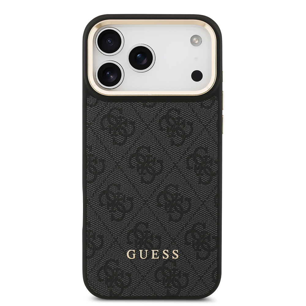 Apple iPhone 17 Pro Max Uyumlu Kılıf Guess Orjinal Lisanslı M-safe Şarj Özellikli 4G Metal Büyük Logolu Kartlıklı Kapak - 11