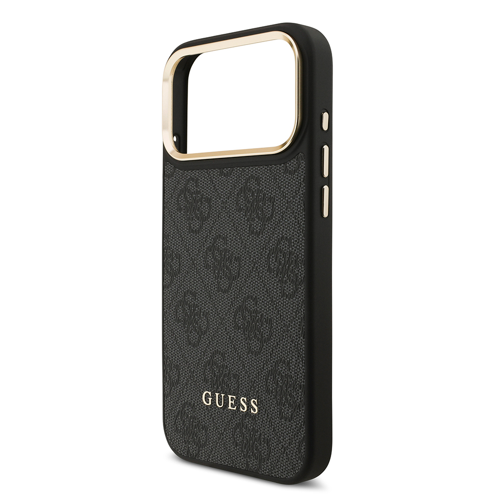 Apple iPhone 17 Pro Max Uyumlu Kılıf Guess Orjinal Lisanslı M-safe Şarj Özellikli 4G Metal Büyük Logolu Kartlıklı Kapak - 14