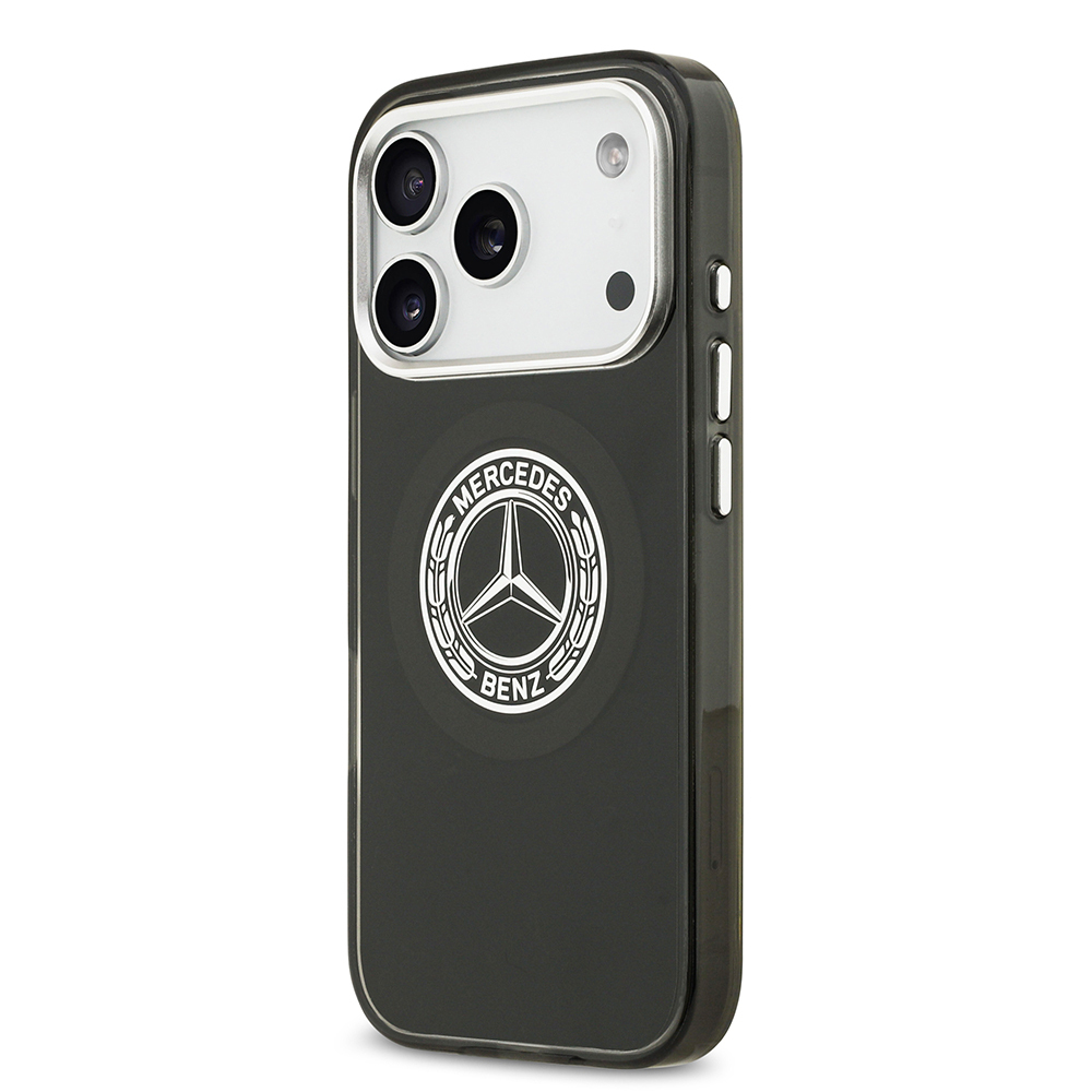 Apple iPhone 17 Pro Uyumlu Kılıf Mercedes Benz Orjinal Lisanslı M-safe Şarj Özellikli Çift Katmanlı PC Nostaljik Yıldız Dizayn Kapak - 7