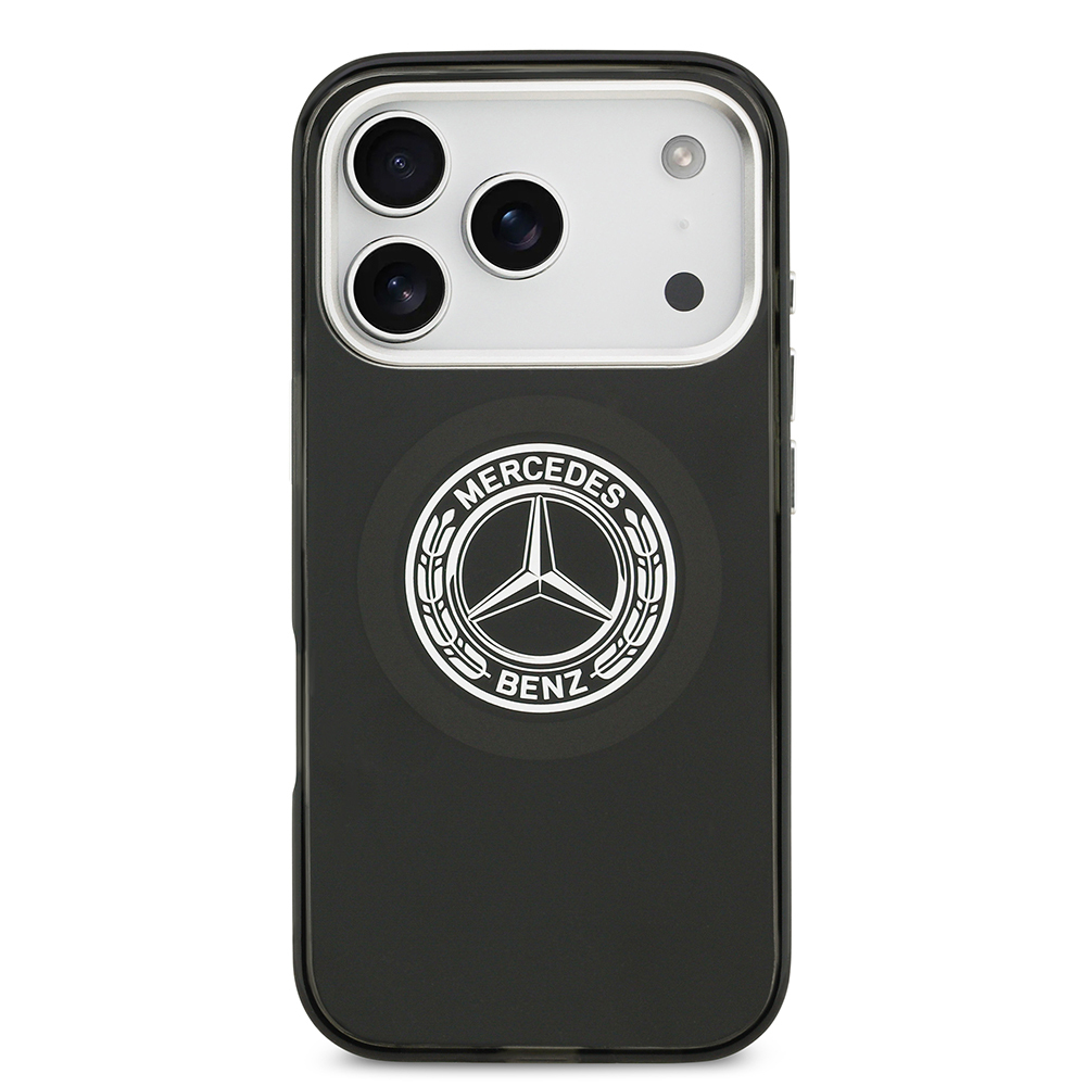Apple iPhone 17 Pro Uyumlu Kılıf Mercedes Benz Orjinal Lisanslı M-safe Şarj Özellikli Çift Katmanlı PC Nostaljik Yıldız Dizayn Kapak - 8