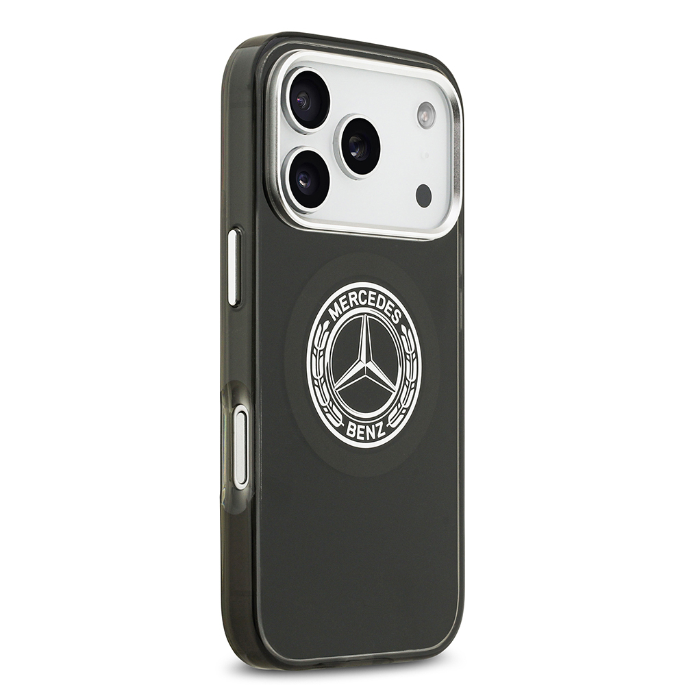 Apple iPhone 17 Pro Uyumlu Kılıf Mercedes Benz Orjinal Lisanslı M-safe Şarj Özellikli Çift Katmanlı PC Nostaljik Yıldız Dizayn Kapak - 9