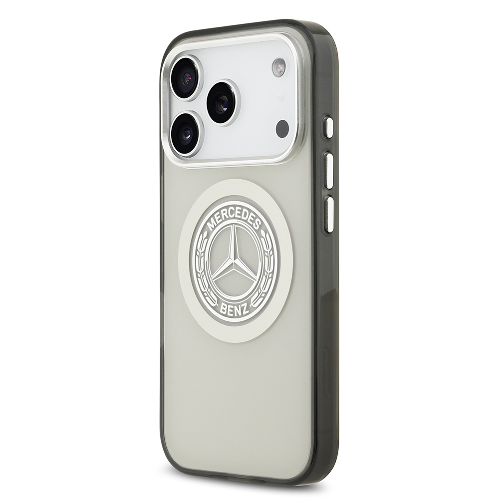 Apple iPhone 17 Pro Uyumlu Kılıf Mercedes Benz Orjinal Lisanslı M-safe Şarj Özellikli Çift Katmanlı PC Nostaljik Yıldız Dizayn Kapak - 13