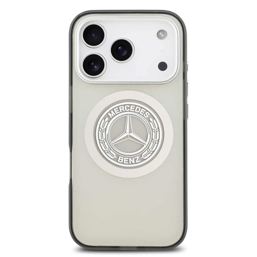 Apple iPhone 17 Pro Uyumlu Kılıf Mercedes Benz Orjinal Lisanslı M-safe Şarj Özellikli Çift Katmanlı PC Nostaljik Yıldız Dizayn Kapak - 14