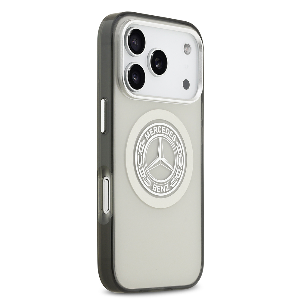 Apple iPhone 17 Pro Uyumlu Kılıf Mercedes Benz Orjinal Lisanslı M-safe Şarj Özellikli Çift Katmanlı PC Nostaljik Yıldız Dizayn Kapak - 15