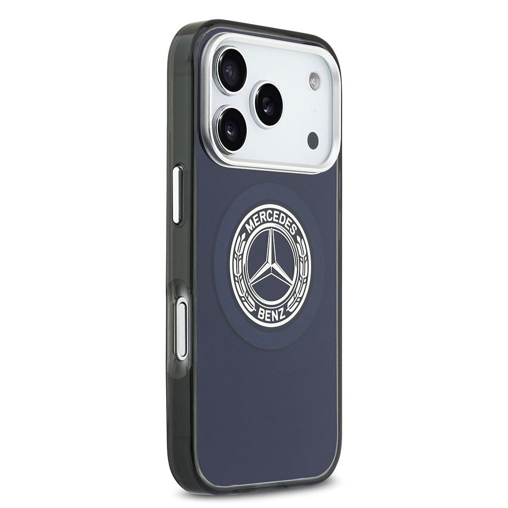 Apple iPhone 17 Pro Uyumlu Kılıf Mercedes Benz Orjinal Lisanslı M-safe Şarj Özellikli Çift Katmanlı PC Nostaljik Yıldız Dizayn Kapak - 21