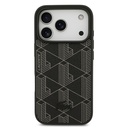 Apple iPhone 17 Pro Uyumlu Kılıf Lacoste Orjinal Lisanslı M-safe Şarj Özellikli PU Deri Tasarımlı Kartlıklı Karışık Monogram Desenli Kapak - 1
