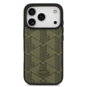 Apple iPhone 17 Pro Uyumlu Kılıf Lacoste Orjinal Lisanslı M-safe Şarj Özellikli PU Deri Tasarımlı Kartlıklı Karışık Monogram Desenli Kapak - 11
