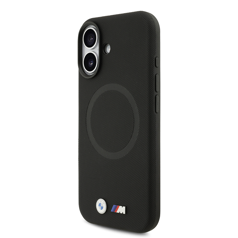 Apple iPhone 17 Uyumlu Kılıf BMW Orjinal Lisanslı M-safe Şarj Özellikli Metal Logolu Delikli M Dizayn Deri Kapak - 8