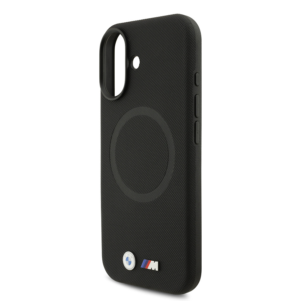 Apple iPhone 17 Uyumlu Kılıf BMW Orjinal Lisanslı M-safe Şarj Özellikli Metal Logolu Delikli M Dizayn Deri Kapak - 12