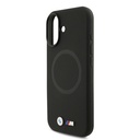 Apple iPhone 17 Uyumlu Kılıf BMW Orjinal Lisanslı M-safe Şarj Özellikli Metal Logolu Delikli M Dizayn Deri Kapak - 12