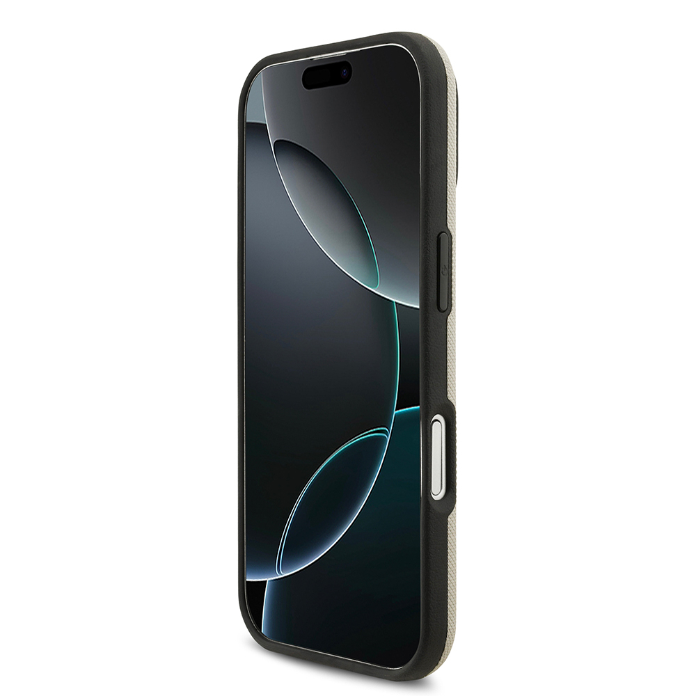 Apple iPhone 17 Uyumlu Kılıf BMW Orjinal Lisanslı M-safe Şarj Özellikli Metal Logolu Delikli M Dizayn Deri Kapak - 18