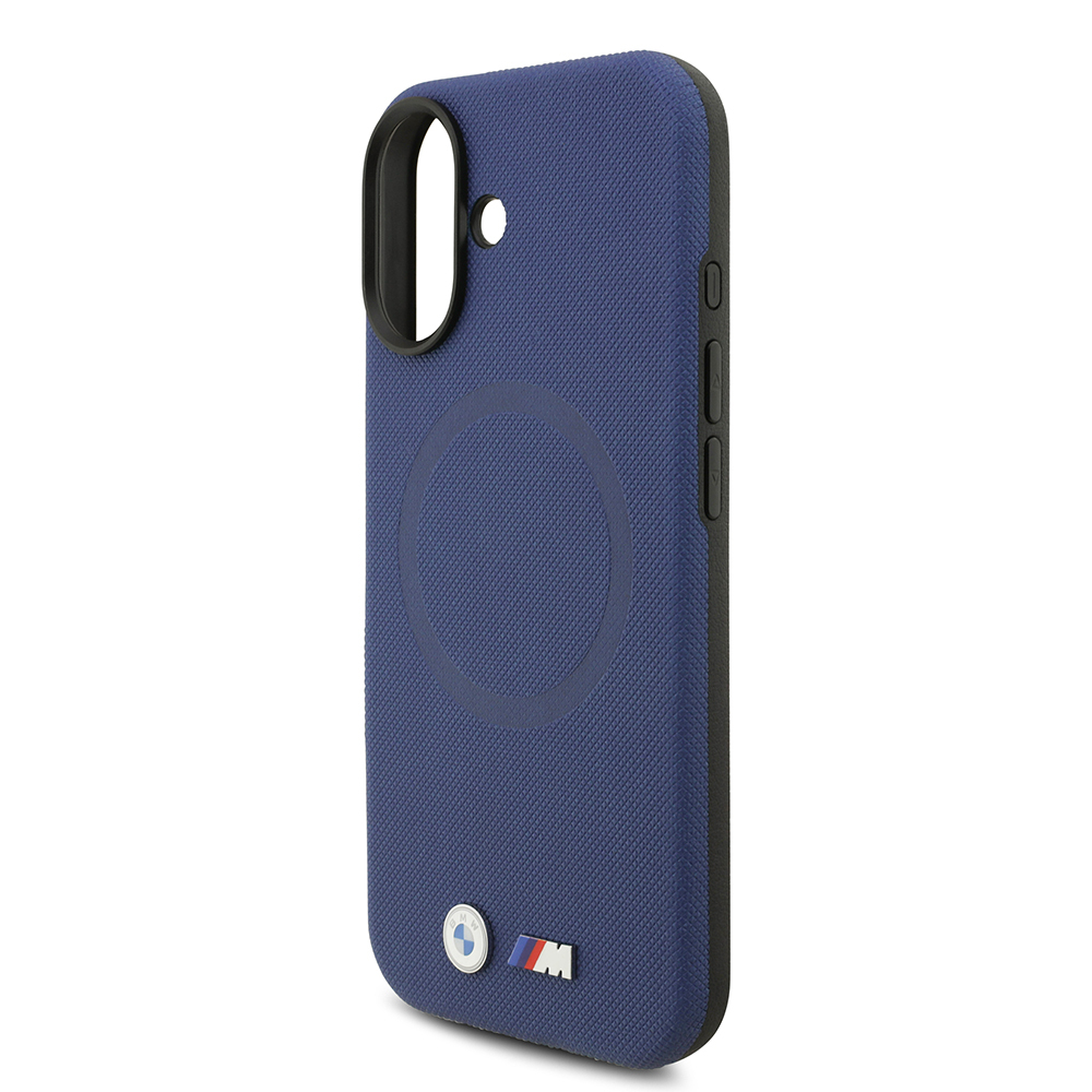 Apple iPhone 17 Uyumlu Kılıf BMW Orjinal Lisanslı M-safe Şarj Özellikli Metal Logolu Delikli M Dizayn Deri Kapak - 26