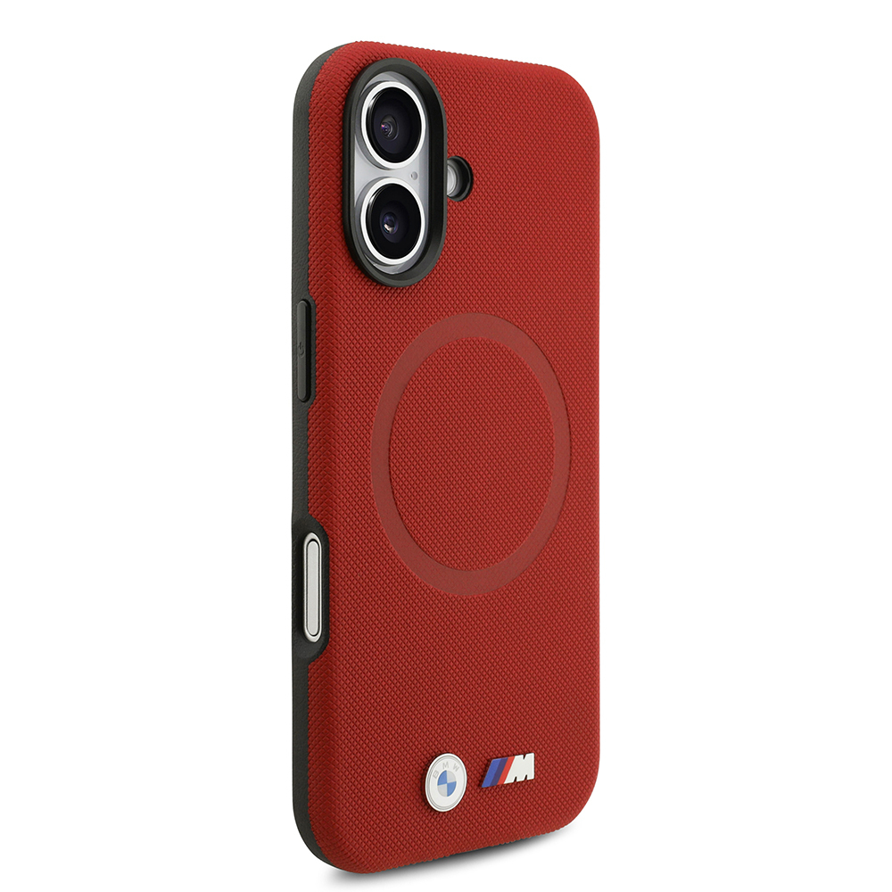 Apple iPhone 17 Uyumlu Kılıf BMW Orjinal Lisanslı M-safe Şarj Özellikli Metal Logolu Delikli M Dizayn Deri Kapak - 31