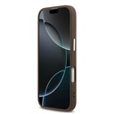 Apple iPhone 17 Uyumlu Kılıf Guess Orjinal Lisanslı M-safe Şarj Özellikli Gümüş Metal Kamera Çerçeveli Üçgen Logo 4G Desenli Kapak - 4