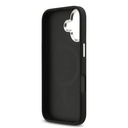 Apple iPhone 17 Uyumlu Kılıf Guess Orjinal Lisanslı M-safe Şarj Özellikli Gümüş Metal Kamera Çerçeveli Üçgen Logo 4G Desenli Kapak - 12