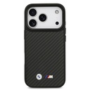 Apple iPhone 17 Pro Uyumlu Kılıf BMW Orjinal Lisanslı M-safe Şarj Özellikli Karbon Fiber Metal Logolu Kevlar Kapak - 2
