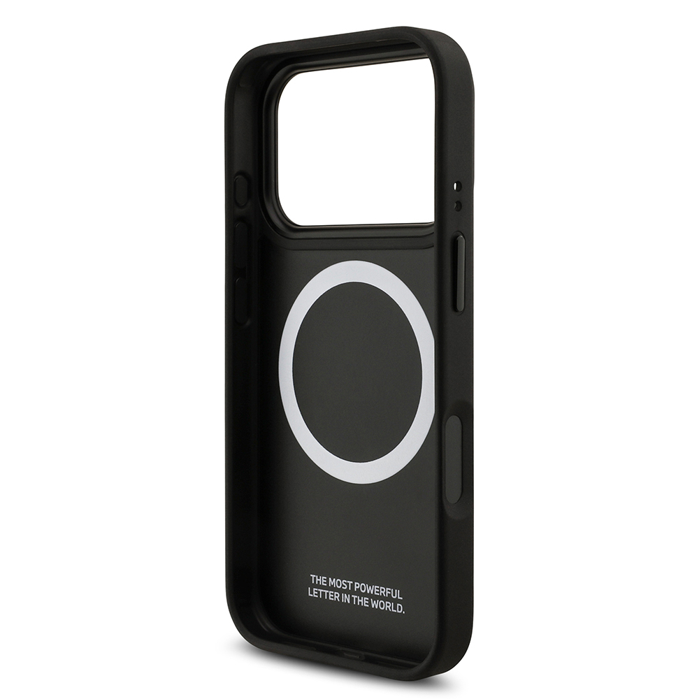 Apple iPhone 17 Pro Uyumlu Kılıf BMW Orjinal Lisanslı M-safe Şarj Özellikli Karbon Fiber Metal Logolu Kevlar Kapak - 6