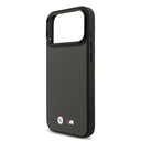 Apple iPhone 17 Pro Max Uyumlu Kılıf BMW Orjinal Lisanslı M-safe Şarj Özellikli Karbon Fiber Metal Logolu Kevlar Kapak - 5