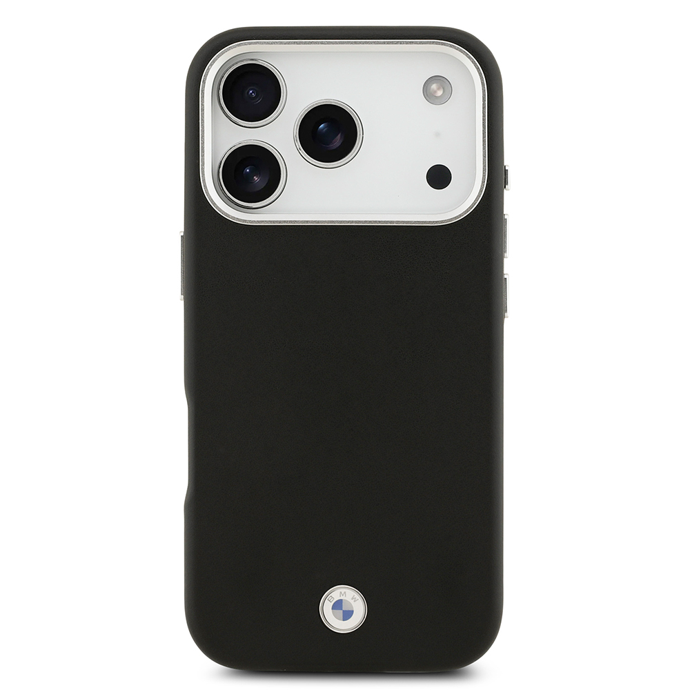 Apple iPhone 17 Pro Uyumlu Kılıf BMW Orjinal Lisanslı M-safe Şarj Özellikli Metal Logolu Tam Kaplama Deri Kapak - 2