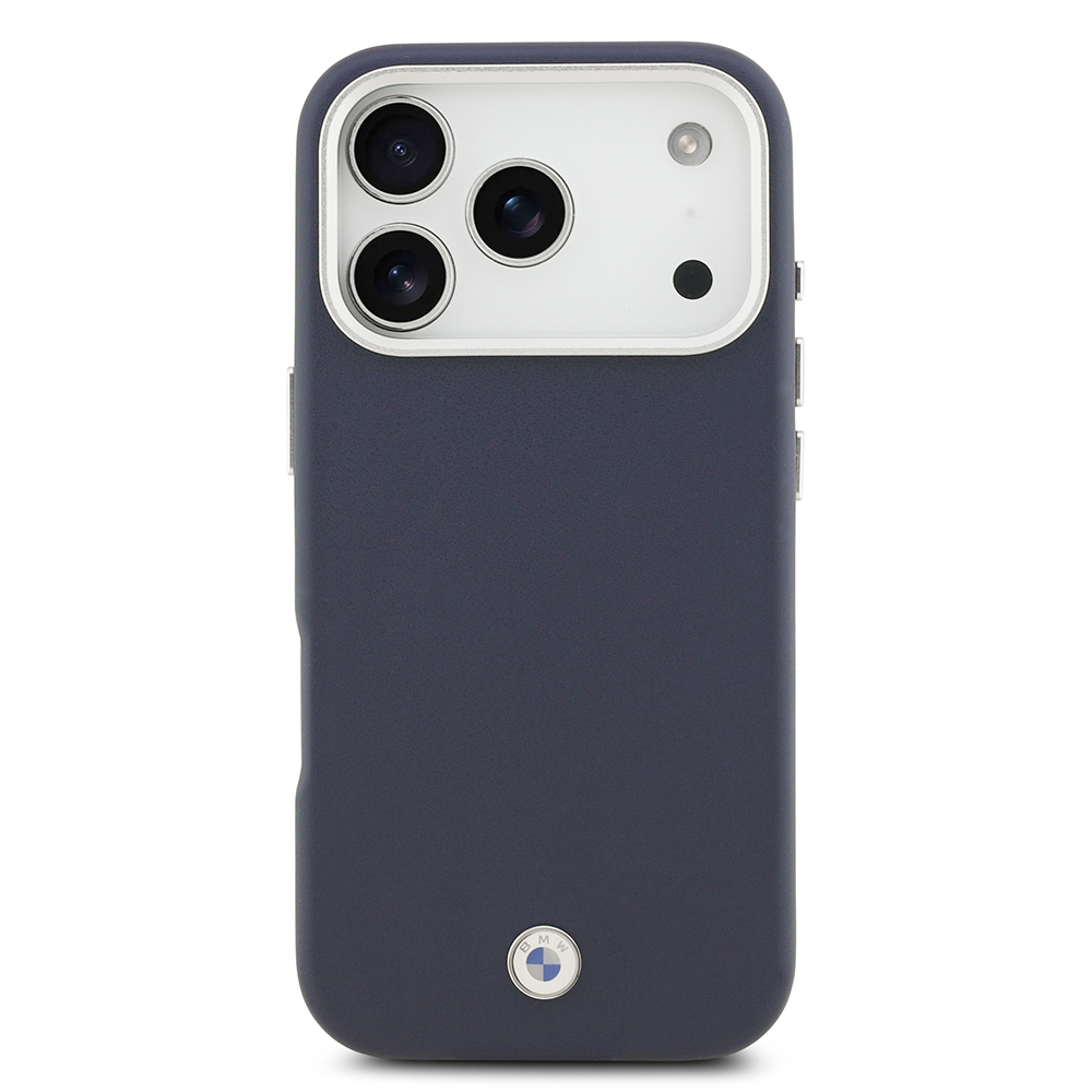 Apple iPhone 17 Pro Uyumlu Kılıf BMW Orjinal Lisanslı M-safe Şarj Özellikli Metal Logolu Tam Kaplama Deri Kapak - 16
