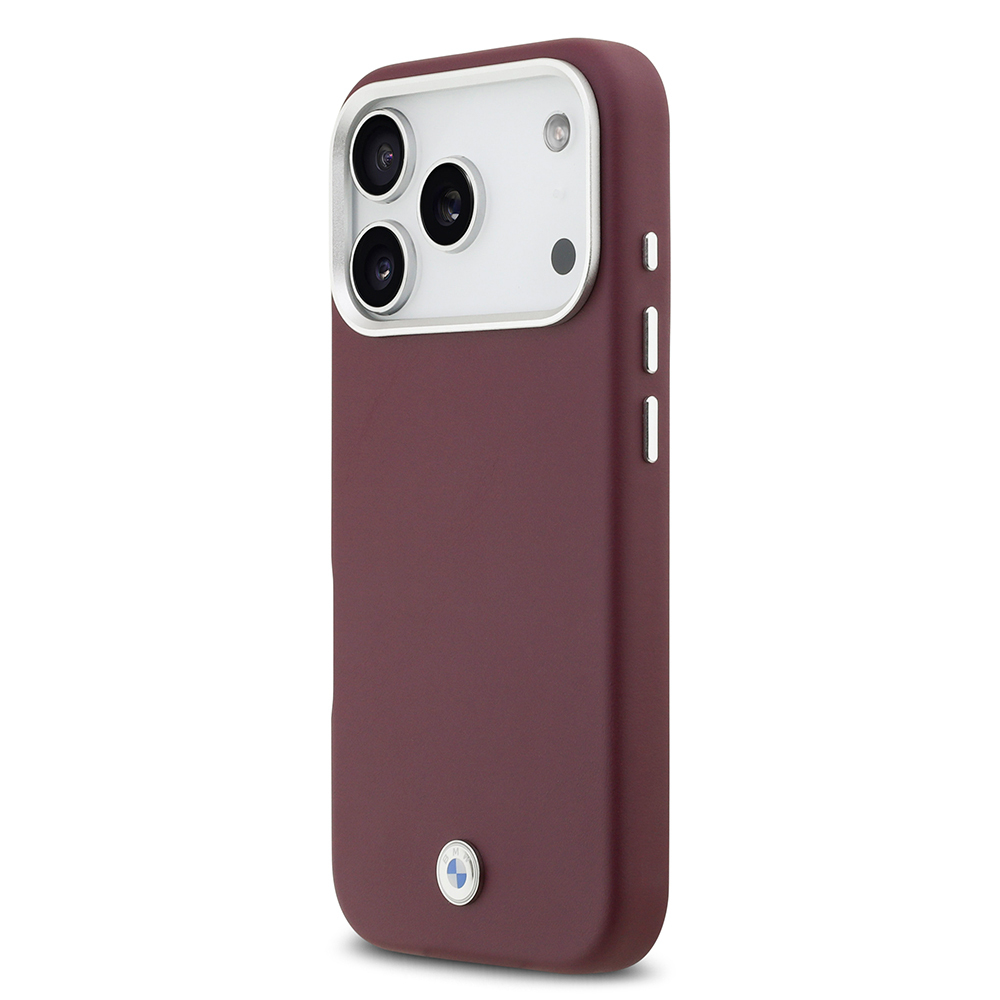 Apple iPhone 17 Pro Uyumlu Kılıf BMW Orjinal Lisanslı M-safe Şarj Özellikli Metal Logolu Tam Kaplama Deri Kapak - 21