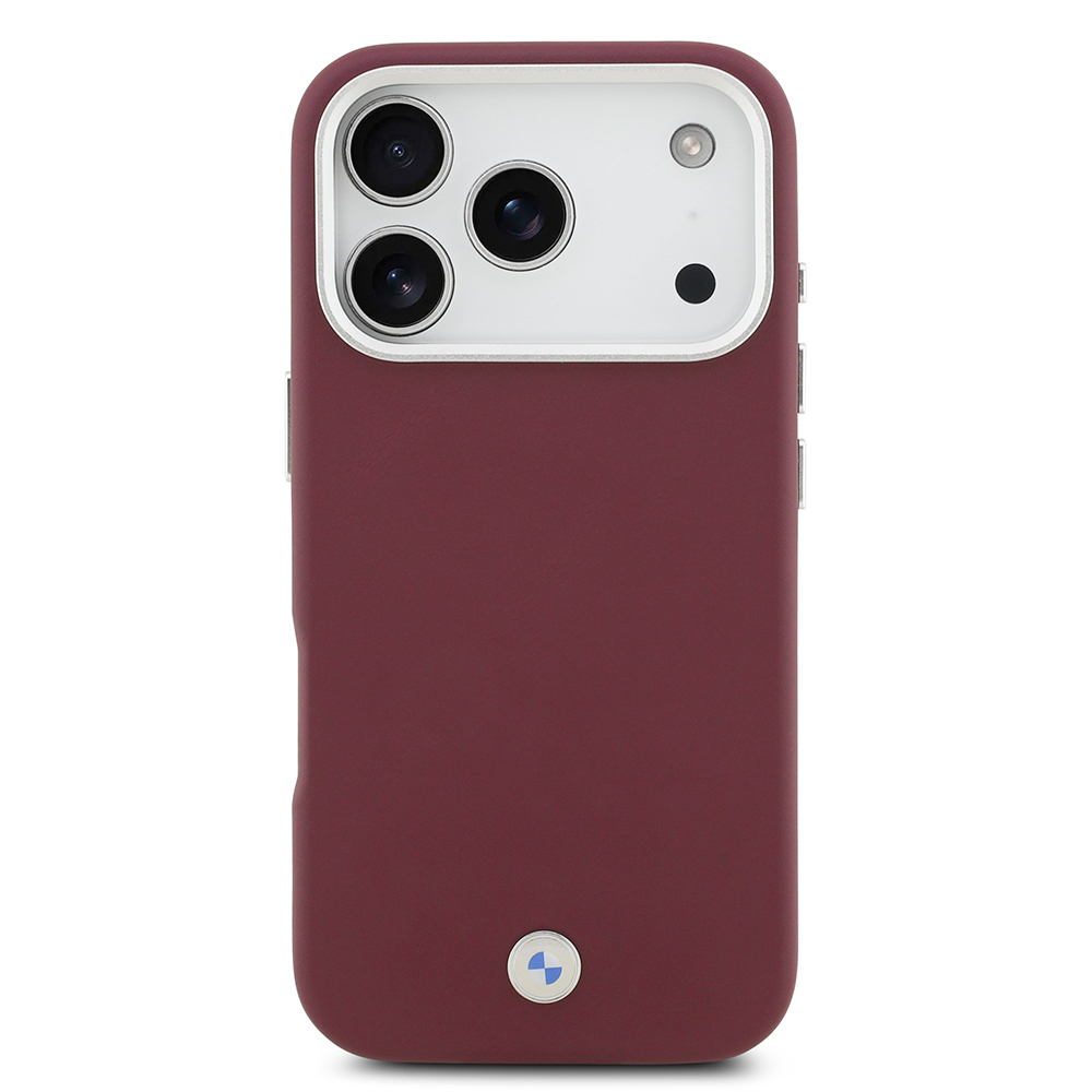 Apple iPhone 17 Pro Uyumlu Kılıf BMW Orjinal Lisanslı M-safe Şarj Özellikli Metal Logolu Tam Kaplama Deri Kapak - 22