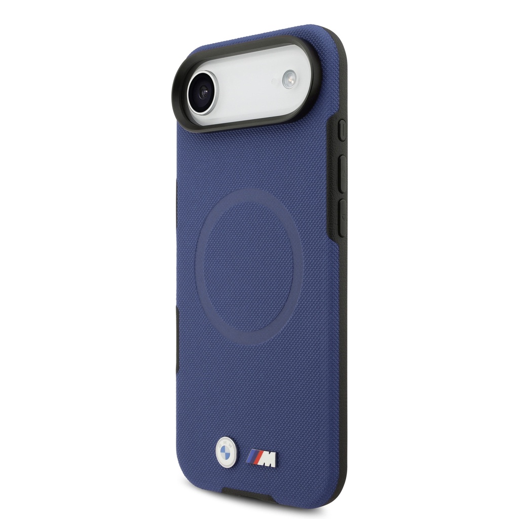 Apple iPhone 17 Air Uyumlu Kılıf BMW Orjinal Lisanslı M-safe Şarj Özellikli Metal Logolu Delikli M Dizayn Deri Kapak - 1