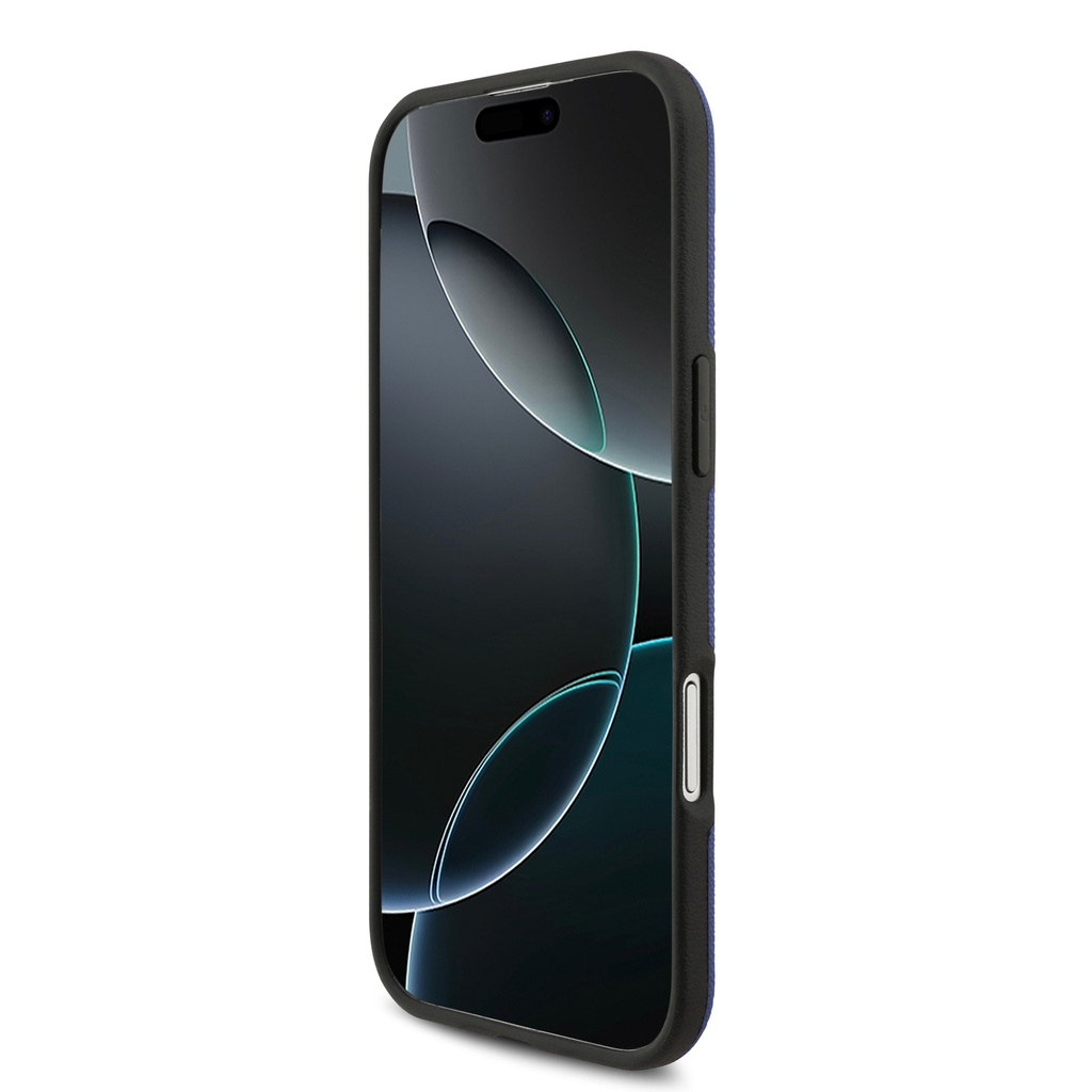 Apple iPhone 17 Air Uyumlu Kılıf BMW Orjinal Lisanslı M-safe Şarj Özellikli Metal Logolu Delikli M Dizayn Deri Kapak - 4