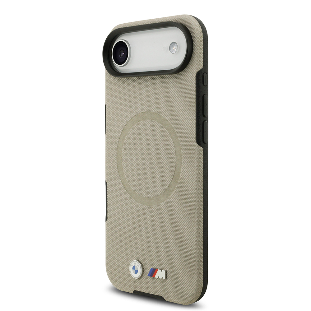 Apple iPhone 17 Air Uyumlu Kılıf BMW Orjinal Lisanslı M-safe Şarj Özellikli Metal Logolu Delikli M Dizayn Deri Kapak - 7