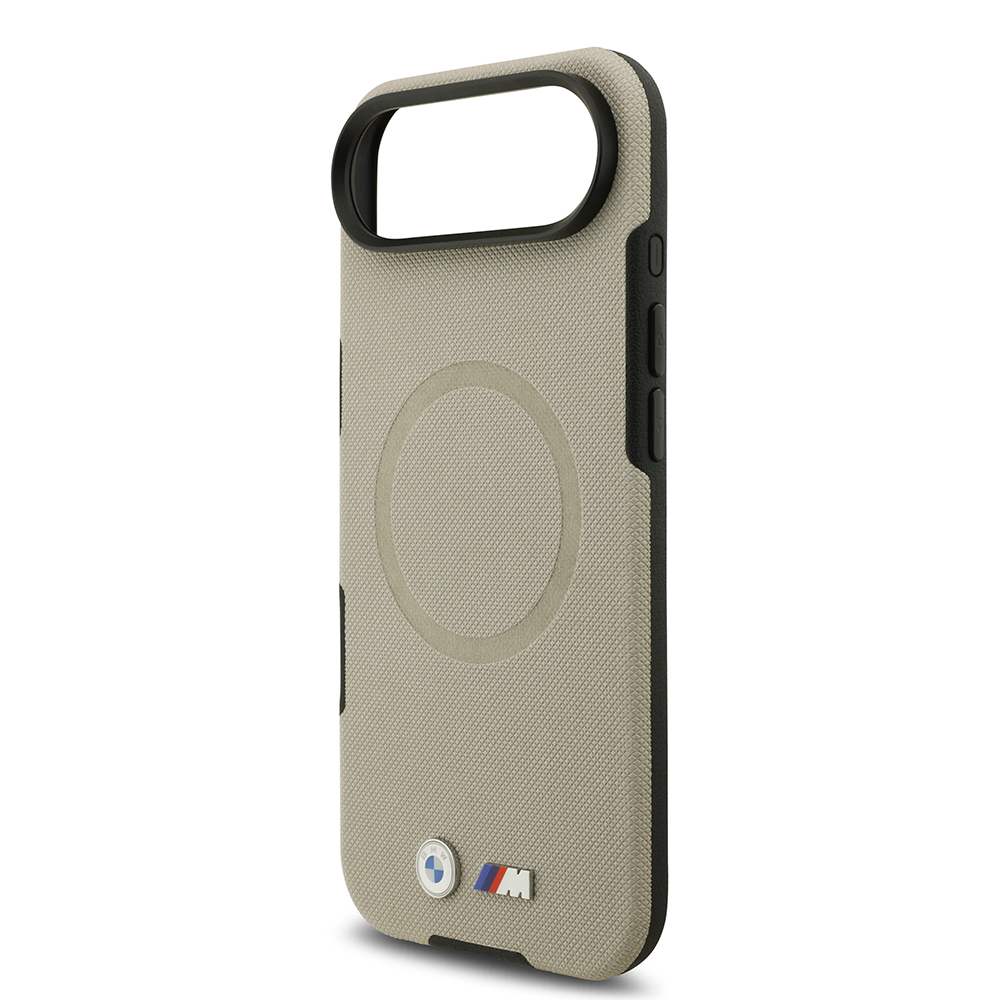 Apple iPhone 17 Air Uyumlu Kılıf BMW Orjinal Lisanslı M-safe Şarj Özellikli Metal Logolu Delikli M Dizayn Deri Kapak - 11
