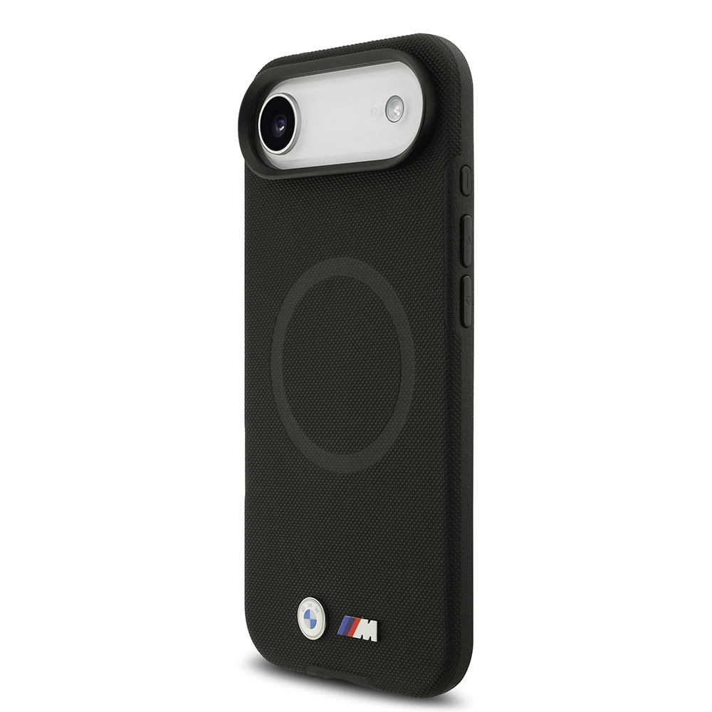 Apple iPhone 17 Air Uyumlu Kılıf BMW Orjinal Lisanslı M-safe Şarj Özellikli Metal Logolu Delikli M Dizayn Deri Kapak - 13