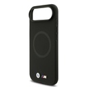 Apple iPhone 17 Air Uyumlu Kılıf BMW Orjinal Lisanslı M-safe Şarj Özellikli Metal Logolu Delikli M Dizayn Deri Kapak - 17