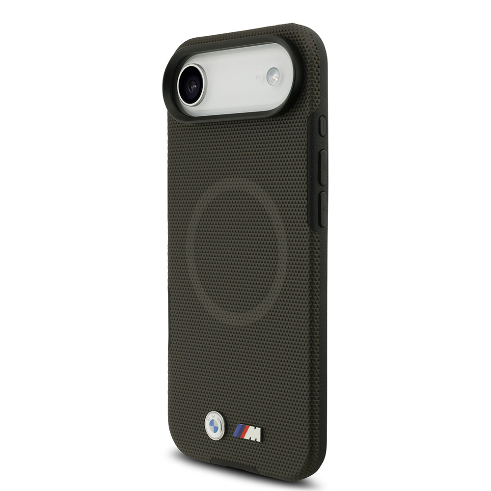 Apple iPhone 17 Air Uyumlu Kılıf BMW Orjinal Lisanslı M-safe Şarj Özellikli Metal Logolu Delikli M Dizayn Deri Kapak - 19