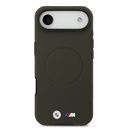 Apple iPhone 17 Air Uyumlu Kılıf BMW Orjinal Lisanslı M-safe Şarj Özellikli Metal Logolu Delikli M Dizayn Deri Kapak - 20