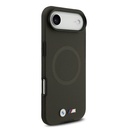 Apple iPhone 17 Air Uyumlu Kılıf BMW Orjinal Lisanslı M-safe Şarj Özellikli Metal Logolu Delikli M Dizayn Deri Kapak - 21