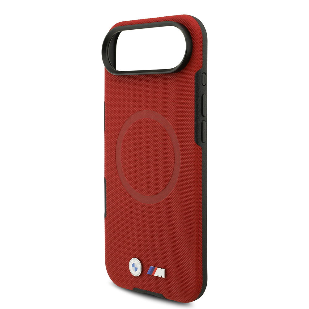 Apple iPhone 17 Air Uyumlu Kılıf BMW Orjinal Lisanslı M-safe Şarj Özellikli Metal Logolu Delikli M Dizayn Deri Kapak - 29