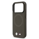 Apple iPhone 17 Pro Uyumlu Kılıf BMW Orjinal Lisanslı M-safe Şarj Özellikli Metal Logolu Delikli M Dizayn Deri Kapak - 11
