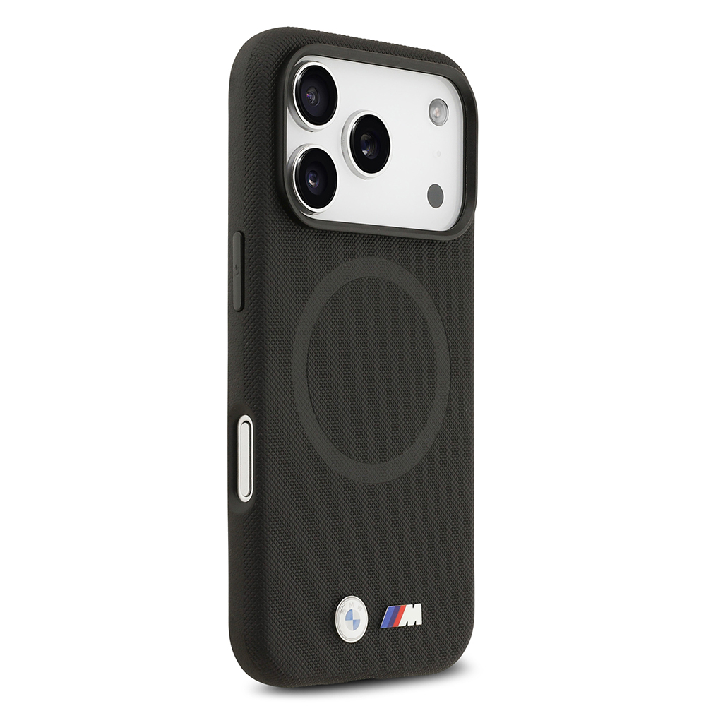 Apple iPhone 17 Pro Uyumlu Kılıf BMW Orjinal Lisanslı M-safe Şarj Özellikli Metal Logolu Delikli M Dizayn Deri Kapak - 15
