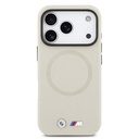 Apple iPhone 17 Pro Uyumlu Kılıf BMW Orjinal Lisanslı M-safe Şarj Özellikli Metal Logolu Delikli M Dizayn Deri Kapak - 20